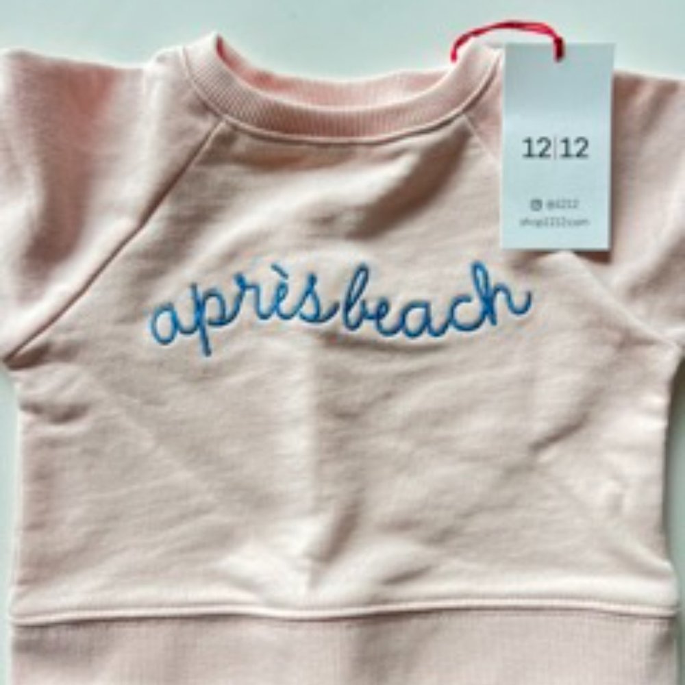 Organic Cotton Apres Beach Baby Sweatshirt 3-6 Months Shop 12 | 12